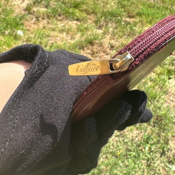 Cartier Coin Pouch with Gold Hardware and COA Preloved - Picture 3 of 8